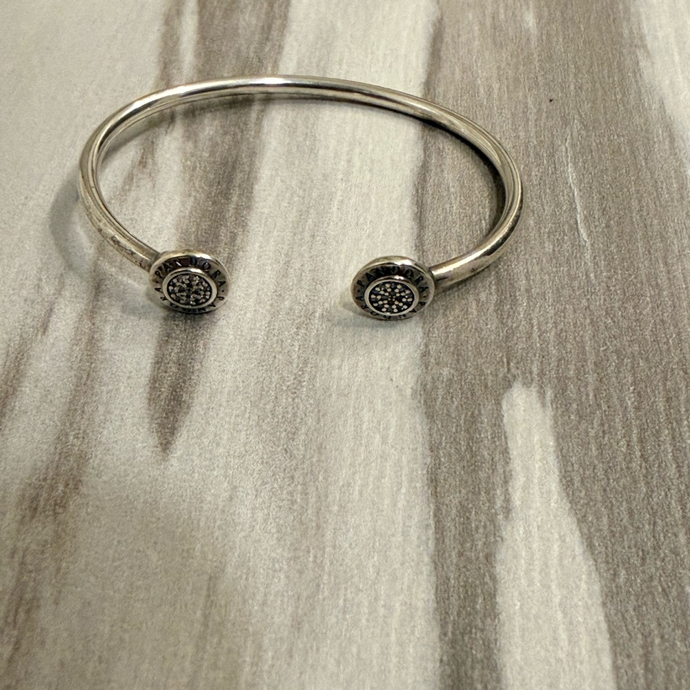 Pandora Silver Open Bangle Bracelet